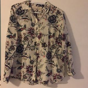 Ann Taylor Loft floral blouse